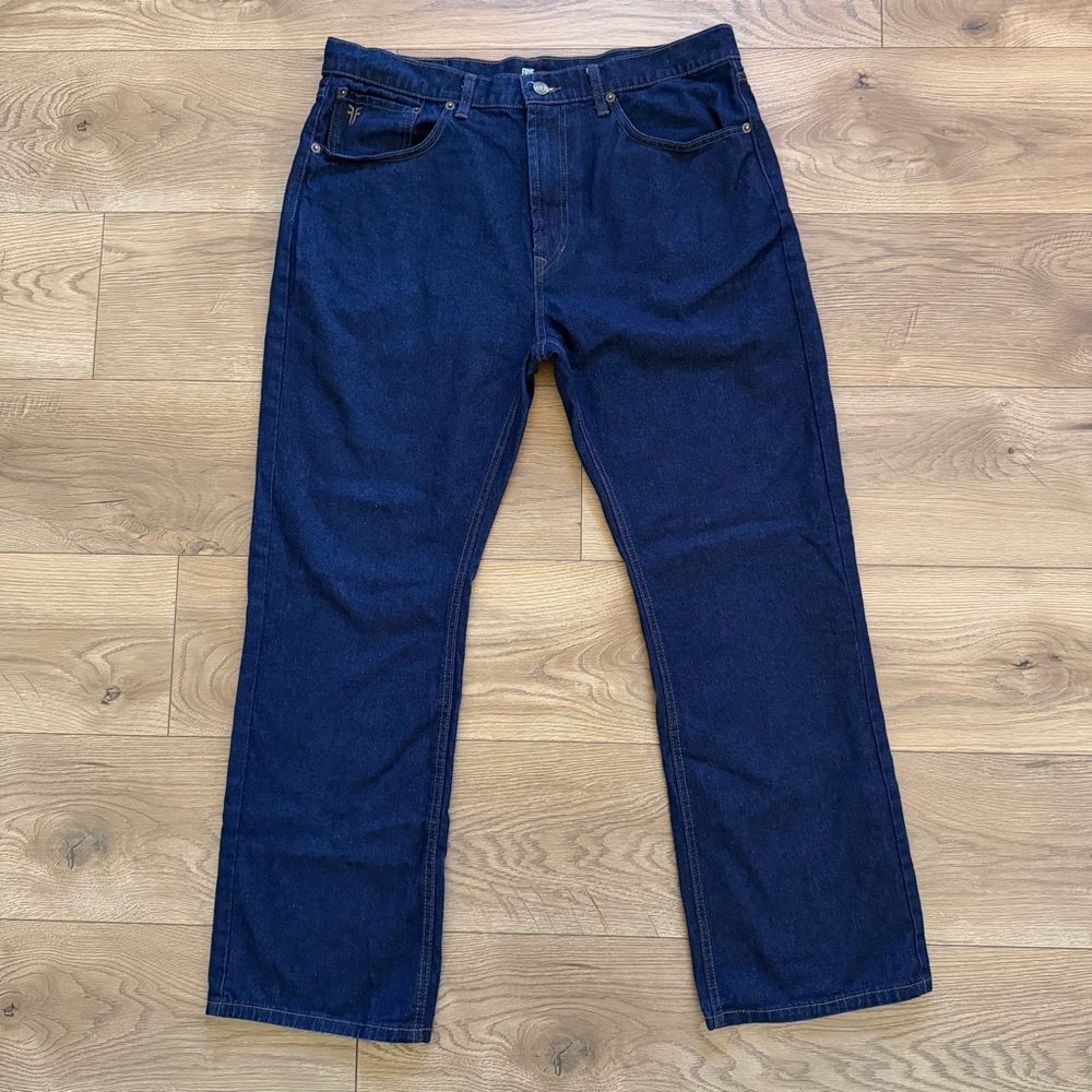 Frye Men's Jeans‎ 36x30 Dark Wash Straight Leg Denim Zip Fly
